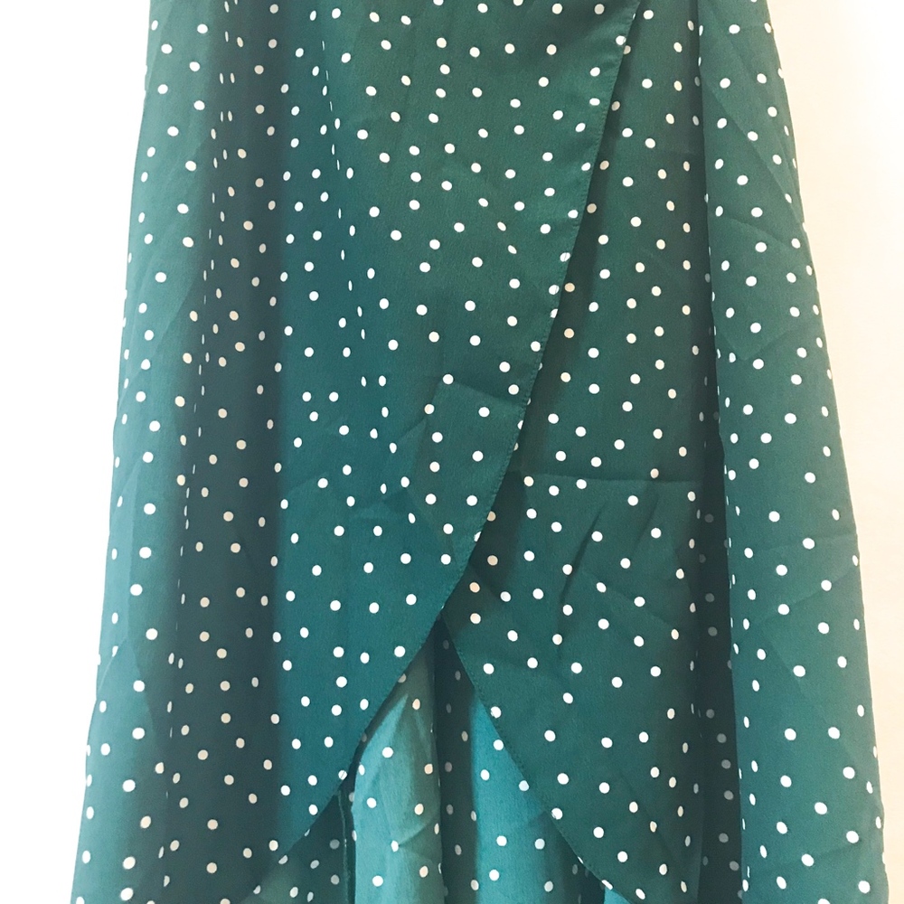 ASOS | NWT cami wrap polka dot midi dress - Picture 4 of 8